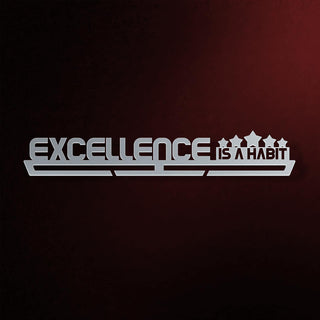 Gancho exhibidor de medallas Excellence Is A Habit