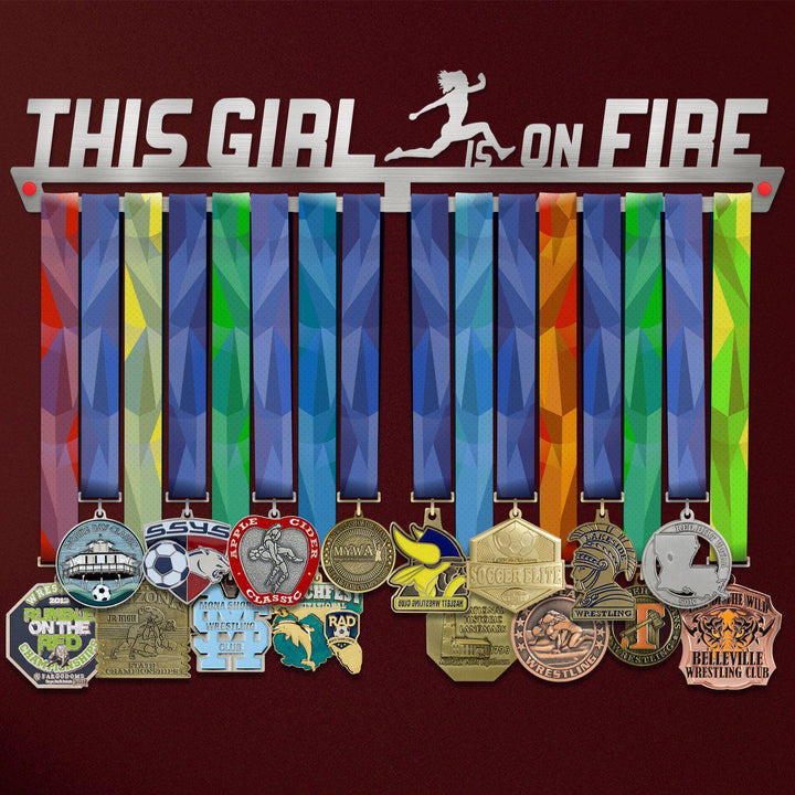 This Girl Is On Fire Medal Hanger Display Victory Medal Hangers®