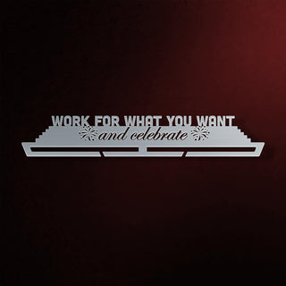 Gancho exhibidor de medallas Work For What You Want